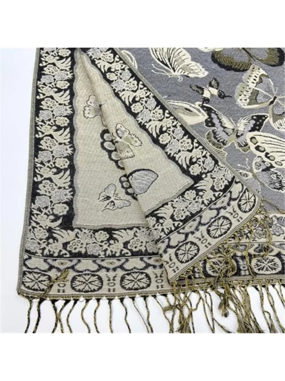Women's Paisley Pashmina Rave Shawl Wraps Scarf Festival Accessory